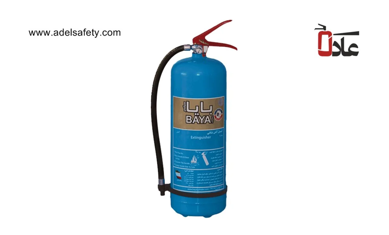 کپسول آتش نشانی آب و گاز بایا سیلندر 10 لیتری