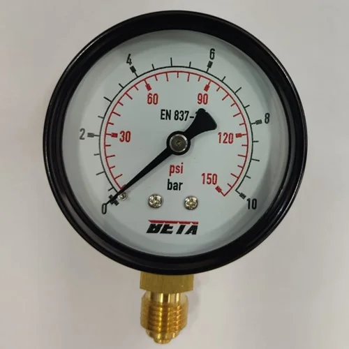 فشارسنج (مانومتر) استاندارد 10 بار صفحه 6 سانت مدل NTB-63L برند BETA